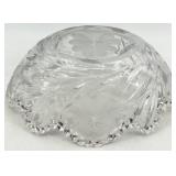 Vintage Indiana Crystal Bowl - Hand-Cut Clear Glass Centerpiece