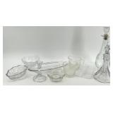 Vintage Anchor Hocking & Jeanette Glass Clear Glassware Set