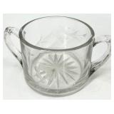 Assorted Vintage Glassware including Sugar Bowls, Creamers and Oil Lamp Base