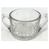 Assorted Vintage Glassware including Sugar Bowls, Creamers and Oil Lamp Base