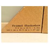 Wall Decor - Glass, Wood Framed Flower Art Hanging Decor  (set of 4)