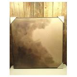 30"x30" Blurry Treetops Framed Wall Art Canvas Board - Threshold