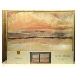 24" x 30" Faded Landscape Framed Wall Canvases Natural - Threshold 2pc