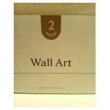 24" x 30" Faded Landscape Framed Wall Canvases Natural - Threshold 2pc