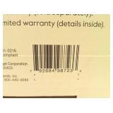 26" Faux Marble Finished in Polished Brass Wall Clock White - Threshold