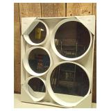 White Wall Mirrors 5pc