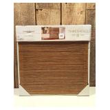 14"x 14" Wood Letter Board Brown - Threshold