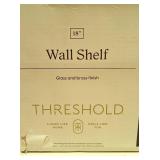 18" Glass and Brass Shelf Gold - Threshold