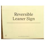 40"x10" Reversible Wood Leaner - Threshold