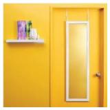 14.81" x 50.75" Over the Door Mirror White - Room Essentials