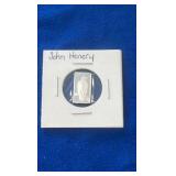 John Hennery 2.5gram silver bar John Hennery 2.5gram silver bar
