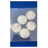 5 1/10 ozt Silver Buffalo rounds by HM 5 1/10 ozt Silver Buffalo rounds by HM