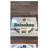 VINTAGE HEINEKEN AND BLATZ BEER SIGNS VINTAGE HEINEKEN AND BLATZ BEER SIGNS