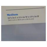 6 HMS Medium Latched Plastic Storag...