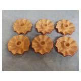 6 Candle Ceramic Holders...