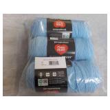 3 Red Heart Light Blue Super Saver ...
