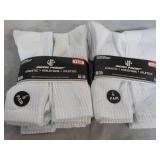 12 pair White Wear Proof Athletic S...