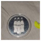 1 oz .999 Coca Cola Com Penny Silver Round 1 oz .999 Coca Cola Com Penny Silver Round