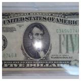 1934A $5 Federal Reserve Note AU Plus 1934A $5 Federal Reserve Note AU Plus