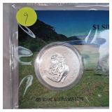 1999 $1 Silver Kangaroo Reverse Frosted UNC from Royal Mint 1999 $1 Silver Kangaroo Reverse Frosted UNC from Royal Mint
