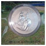 1999 $1 Silver Kangaroo Reverse Frosted UNC from Royal Mint 1999 $1 Silver Kangaroo Reverse Frosted UNC from Royal Mint