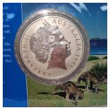 1999 $1 Silver Kangaroo Reverse Frosted UNC from Royal Mint 1999 $1 Silver Kangaroo Reverse Frosted UNC from Royal Mint
