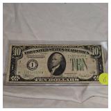 1934 B $10 Federal Reserve Note XF 1934 B $10 Federal Reserve Note XF