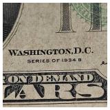 1934 B $10 Federal Reserve Note XF 1934 B $10 Federal Reserve Note XF