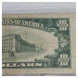 1934 B $10 Federal Reserve Note XF 1934 B $10 Federal Reserve Note XF
