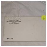 1969 US Mint Set UNC, Unopened Envelope, Silver 1969 US Mint Set UNC, Unopened Envelope, Silver
