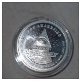 2oz Infinity Annuit Silver Round, 'The Awakening' 2oz Infinity Annuit Silver Round, 'The Awakening'