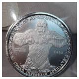 2022 1oz Silver Back Gorilla Coin 2022 1oz Silver Back Gorilla Coin