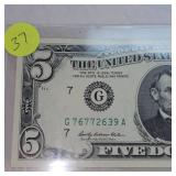 1969 $5 Federal Reserve Note UNC 1969 $5 Federal Reserve Note UNC