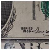 1969 $5 Federal Reserve Note UNC 1969 $5 Federal Reserve Note UNC