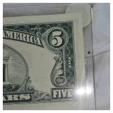 1969 $5 Federal Reserve Note UNC 1969 $5 Federal Reserve Note UNC