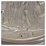 2013 Silver Eagle 100 Mills .999 Fine SIlver 2013 Silver Eagle 100 Mills .999 Fine SIlver