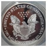 2013 Silver Eagle 100 Mills .999 Fine SIlver 2013 Silver Eagle 100 Mills .999 Fine SIlver