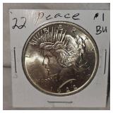 1922 Peace Dollar $1 BU 1922 Peace Dollar $1 BU