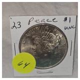1923 Peace $1 UNC 1923 Peace $1 UNC