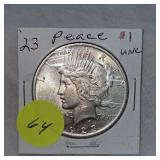 1923 Peace $1 UNC 1923 Peace $1 UNC