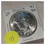1923 Peace $1 BU 1923 Peace $1 BU