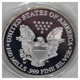 2013 Silver Eagle 100 Mills, .999 Silver Coin 2013 Silver Eagle 100 Mills, .999 Silver Coin
