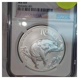 2022 P Auctralia $1 MS69 1st Release, Silver Koala 2022 P Auctralia $1 MS69 1st Release, Silver Koala