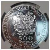 2021 LEV Armenia NGC MS69 Silver Noah's Ark 2021 LEV Armenia NGC MS69 Silver Noah's Ark
