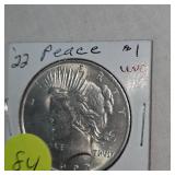 1922 Morgan $1 AU 1922 Morgan $1 AU