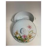 Vintage Shafford Fine Porcelain 'Jade Lily' 8' Casserole Baking Dish w/Lid JAPAN Vintage Shafford Fine Porcelain 'Jade Lily' 8' Casserole Baking Dish w/Lid JAPAN