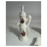 California Pottery Athena Rose Bathroom Accessories California Pottery Athena Rose Bathroom Accessories