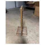 Wooden Rotating Two-Sided Jewelry Display Stand Wooden Rotating Two-Sided Jewelry Display Stand