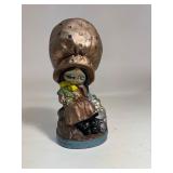 1970's Little Girl With Big Bonnet Ceramic Figurine 1970's Little Girl With Big Bonnet Ceramic Figurine