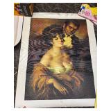 Lot of (3) Canvas Poster Paintings Lot of (3) Canvas Poster Paintings